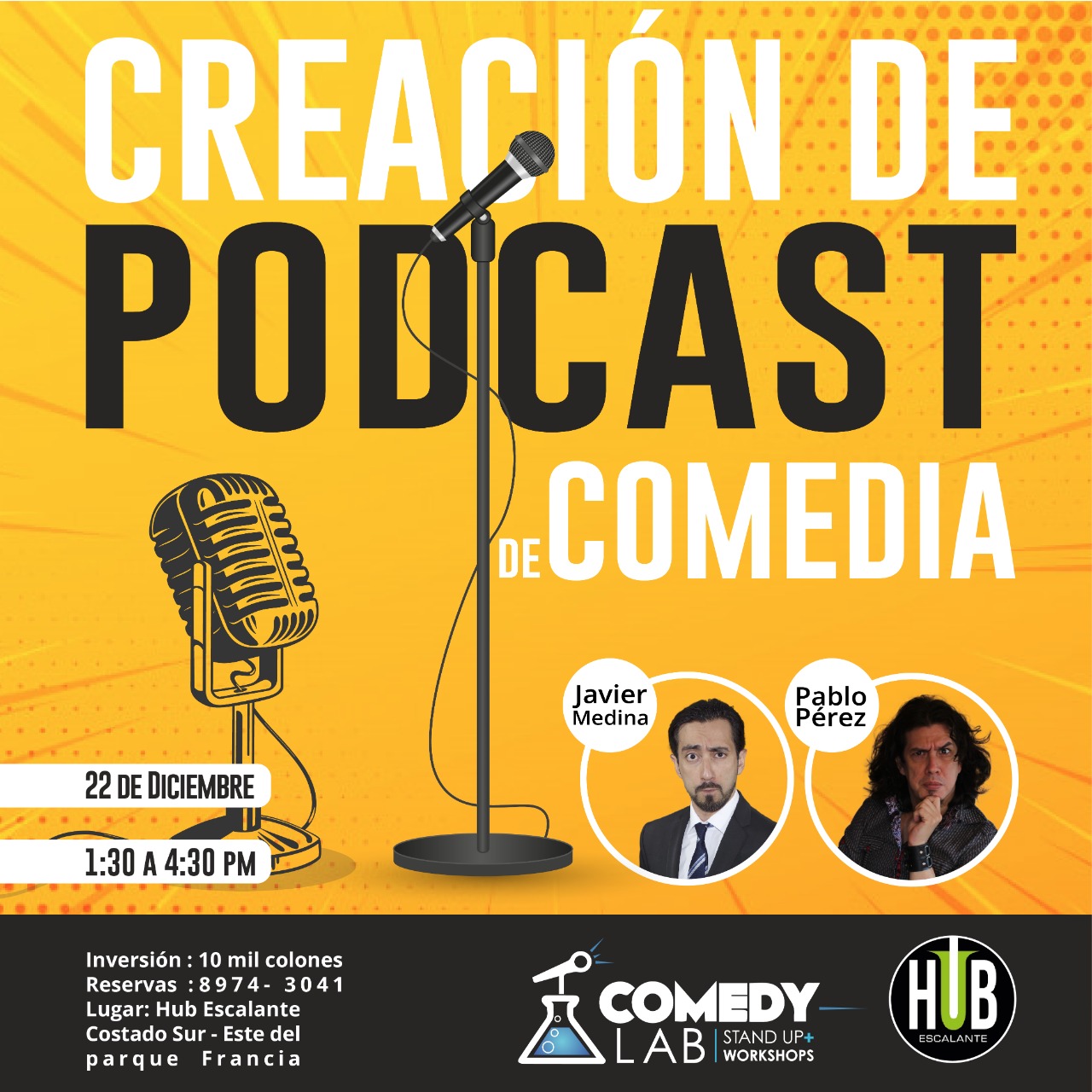 Taller De Podcasting Comedia con Javier Medina